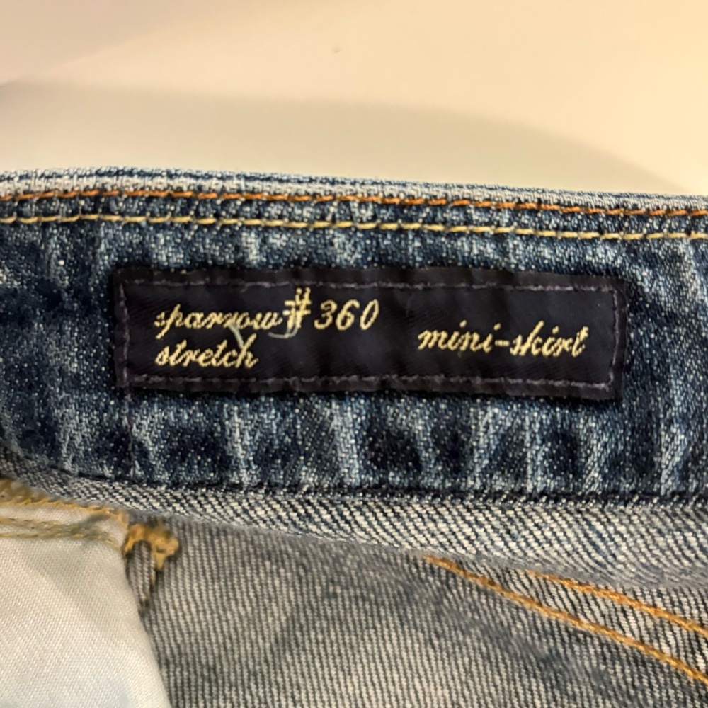Vintage Citizens of Humanity Denim Mini Skirt - Picture 3 of 6
